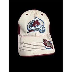 NHL Colorado Avalanche Hat T.E.I. Maroon White hockey Baseball Cap issue